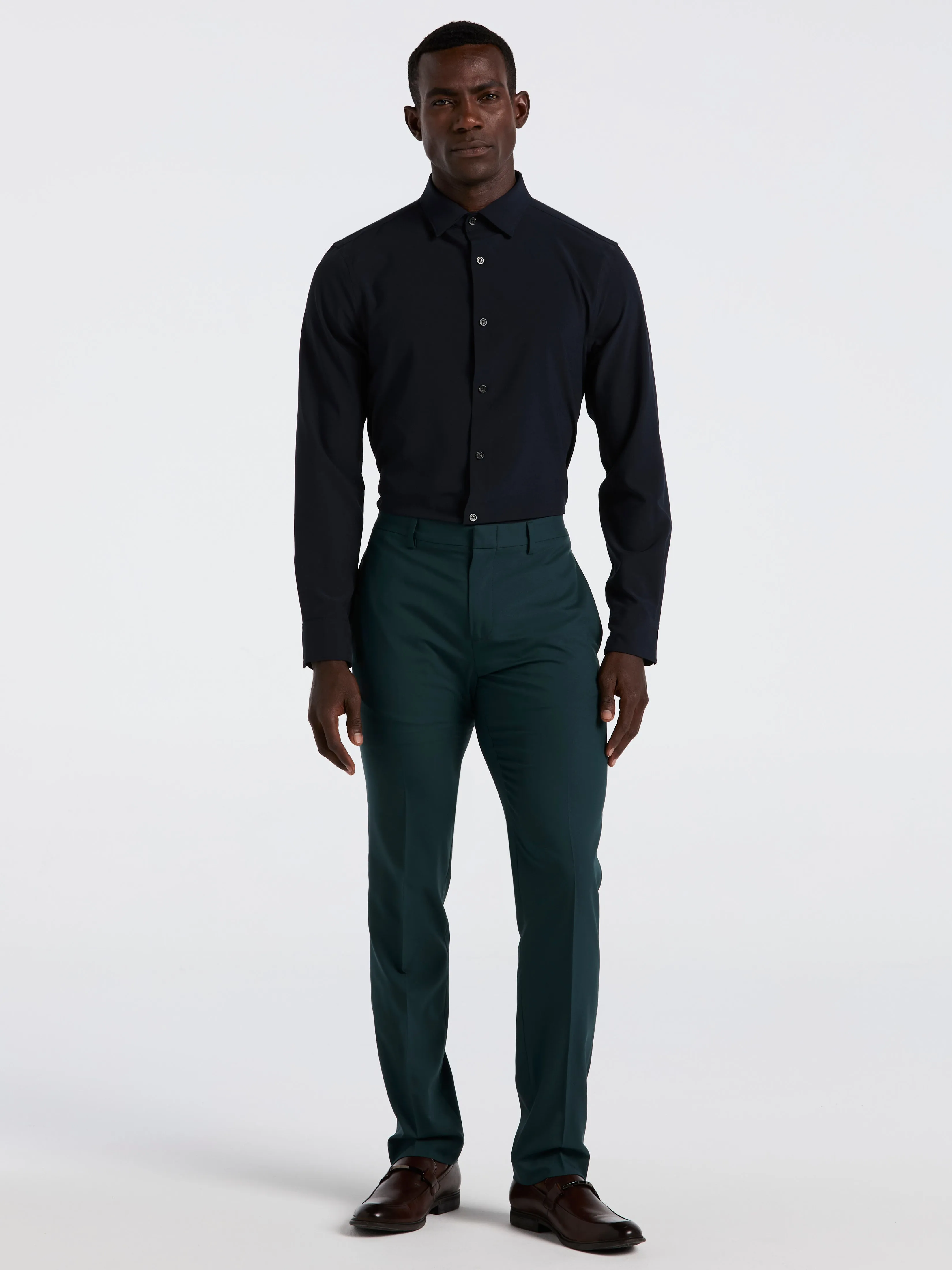 Slim Fit Tech Portfolio Dress Pant Linen blend