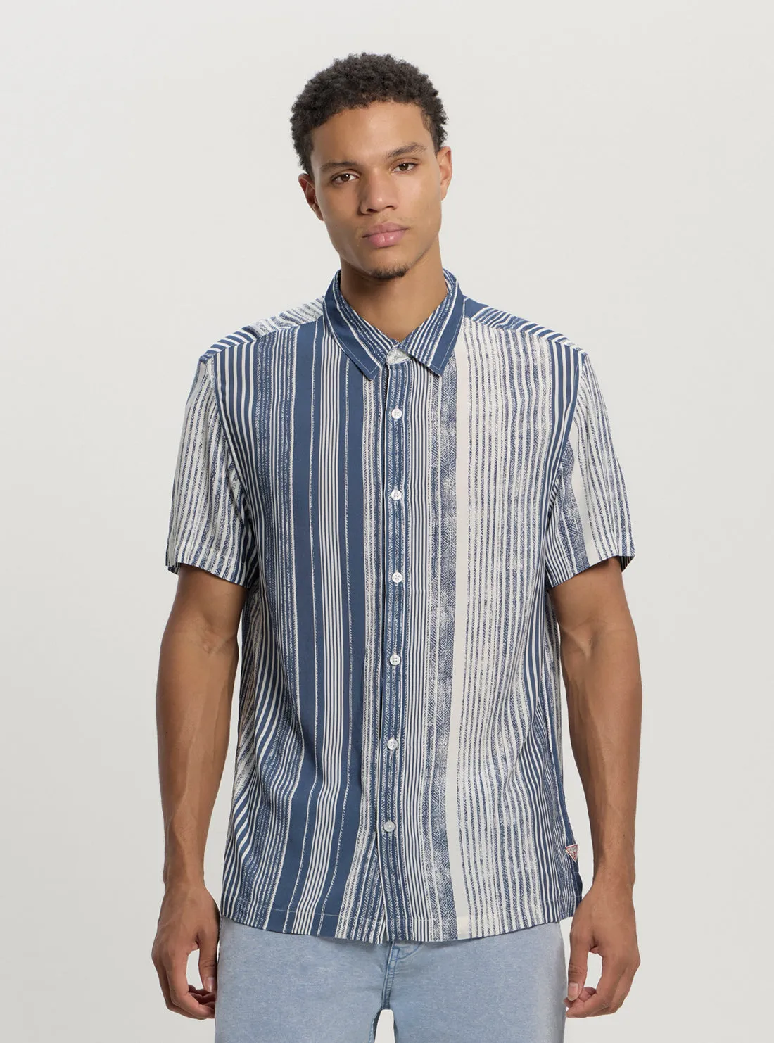 Eco Stripe Short Sleeve Shirt Unisex style