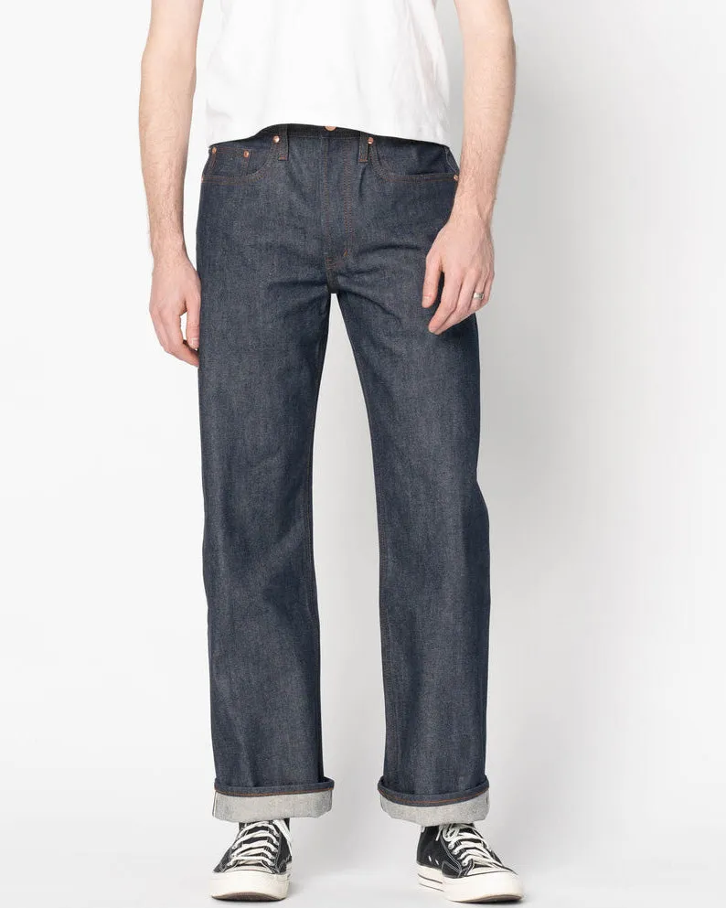 Unbranded UB701 Wide Fit Mens Jeans - 14.5oz Indigo Selvedge Holiday Vibes Work Ready