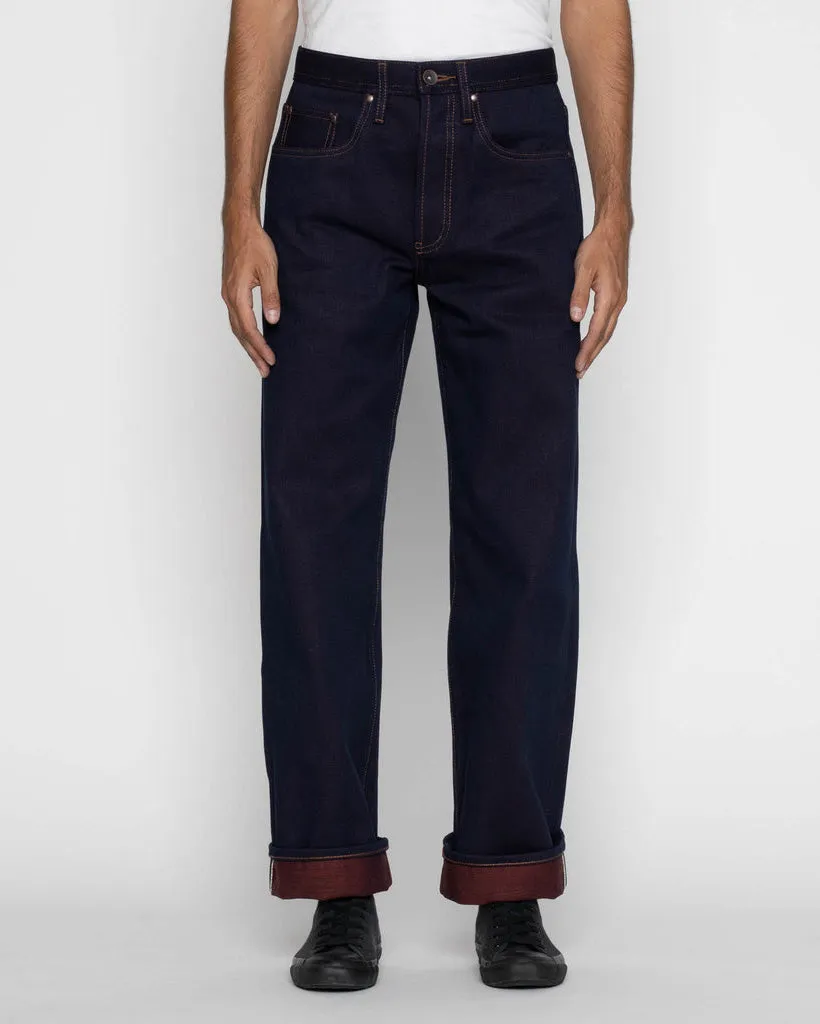 Unbranded UB791 Wide Fit Mens Jeans - 21oz Heavy Red Weft Selvedge Rainy Day Winter Warmth Autumn Days Everyday Pick