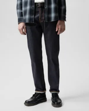 Nudie Steady Eddie II Regular Tapered Mens Jeans - Dry Dusk Selvage Outfit Mood Matching Basic