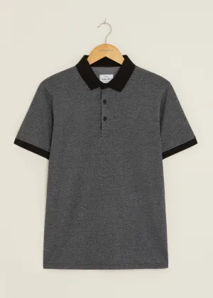Union Polo Shirt - Black ShapeRetentionCloth NoRubEdging