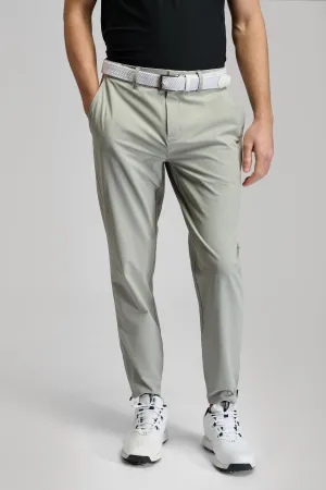 Anti Pilling Low Bulk Material Cropped Dynamic Stretch Golf Trousers ?C Steel Grey