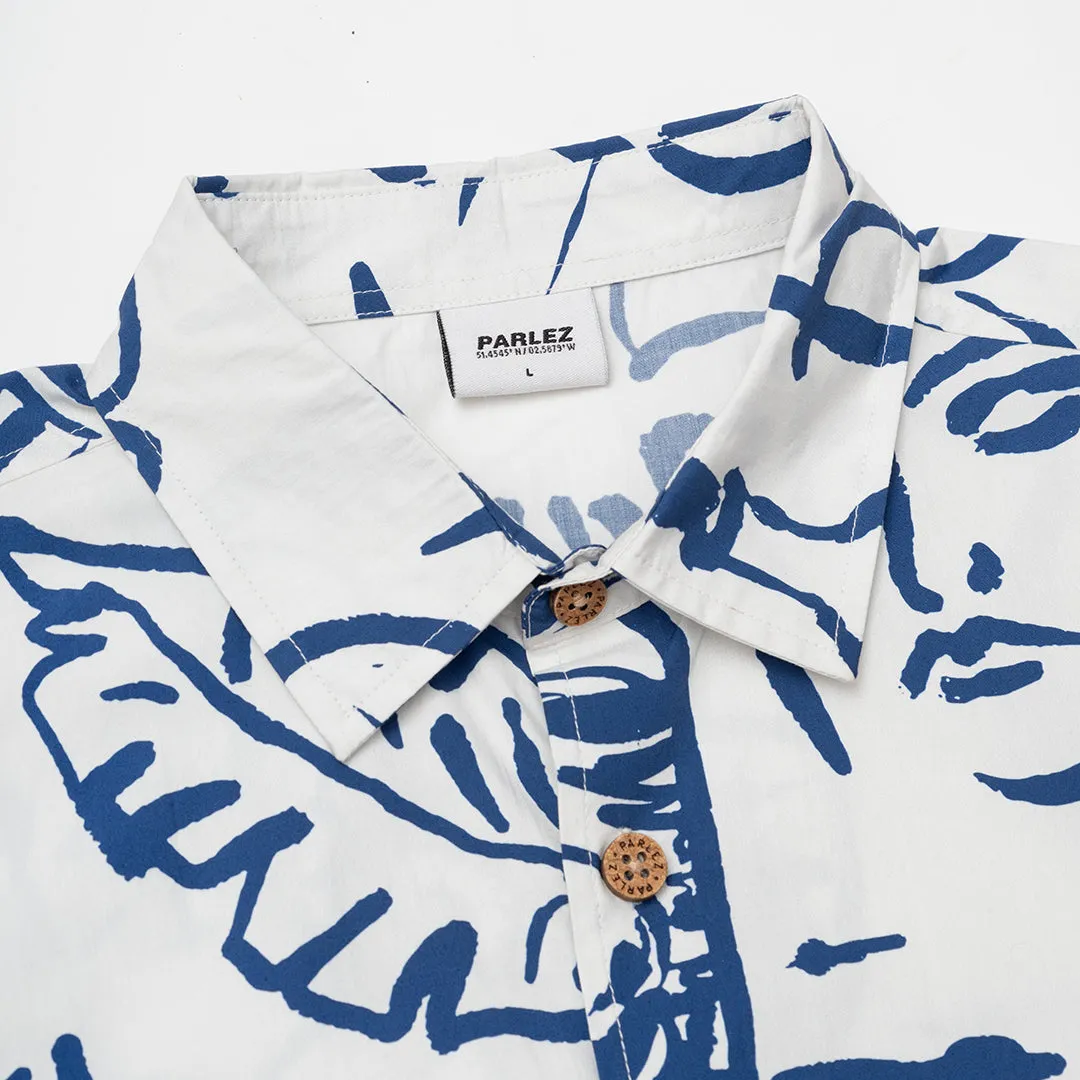 Affordable Fashion Unwind S/S Shirt White/Cobalt