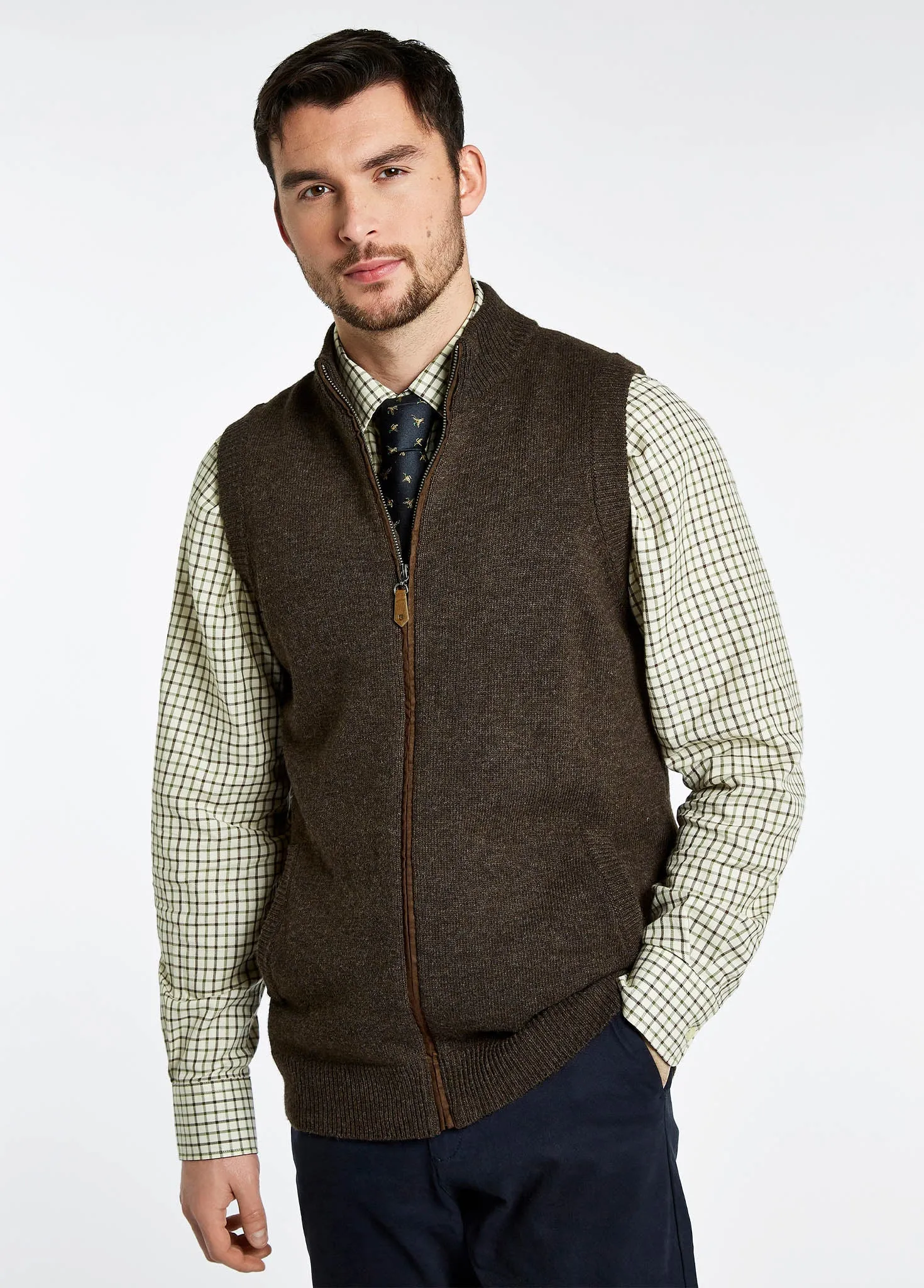 Upperwood Men's Bodywarmer - Mahogany Legend Fit