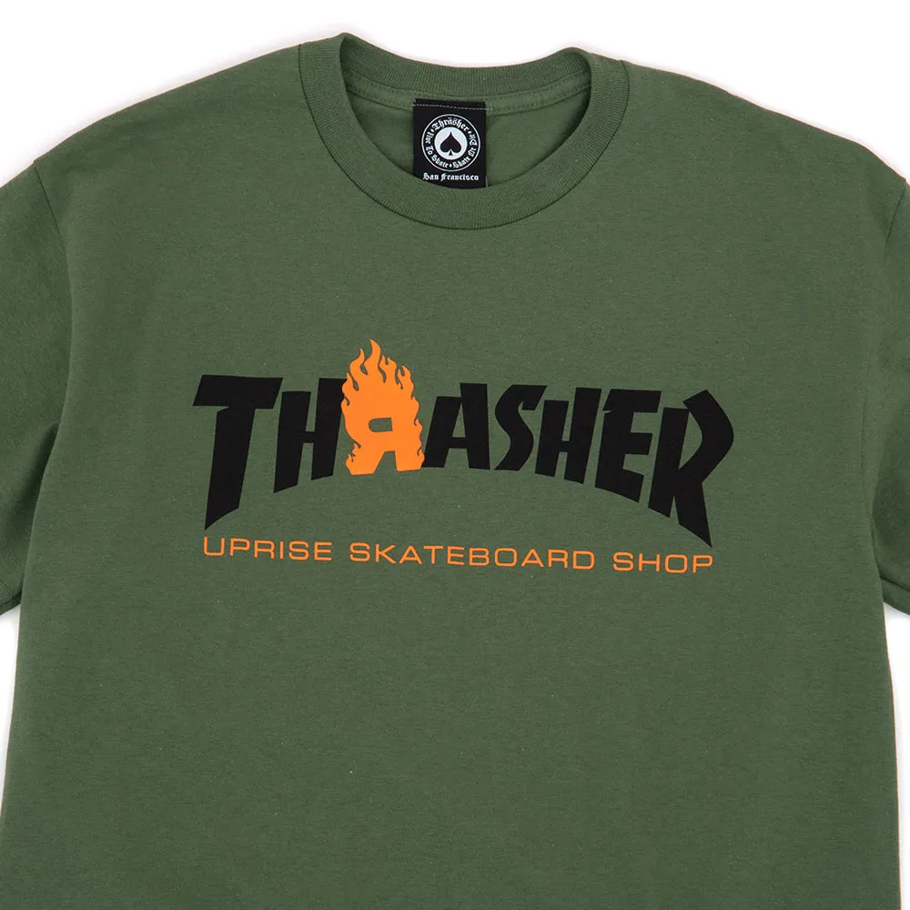 Light Stretch Uprise Mag Logo T-Shirt (Military Green)