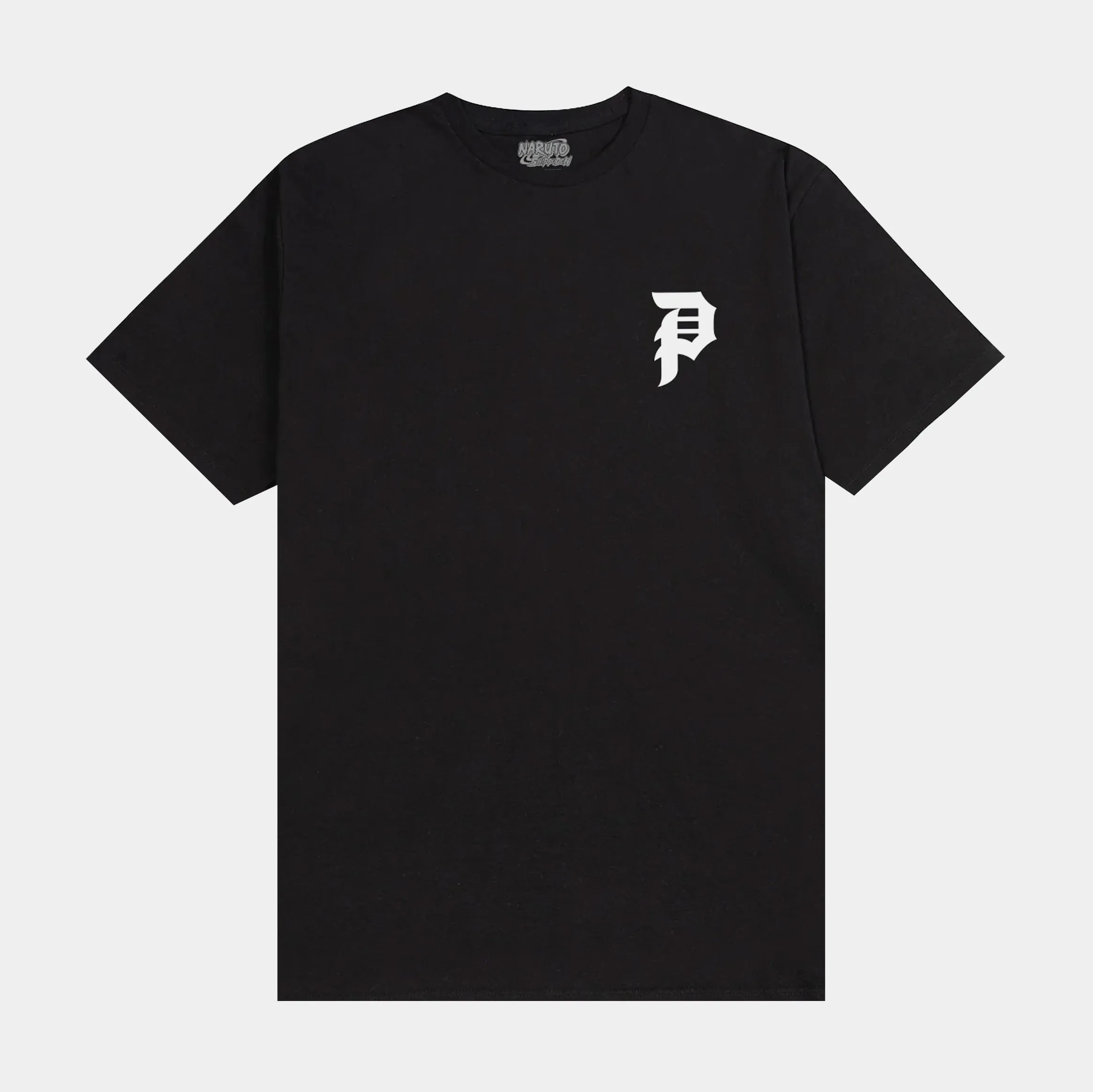 Street Trend Look Low Impact Manufacturing Naruto Beast Mens Short Sleeve Shirt (Black/White)