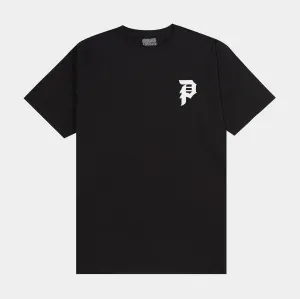 Soft Breathable Organic Cotton Naruto Beast Mens Short Sleeve Shirt (Black/White)