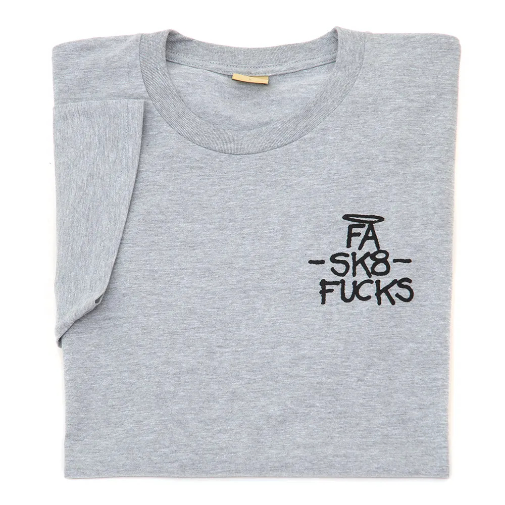 Summer Comfort Sk8 Fucks S/S T-Shirt (Heather Grey) (S)
