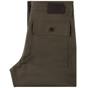 Work Pant - Green Canvas Flexible Gusset