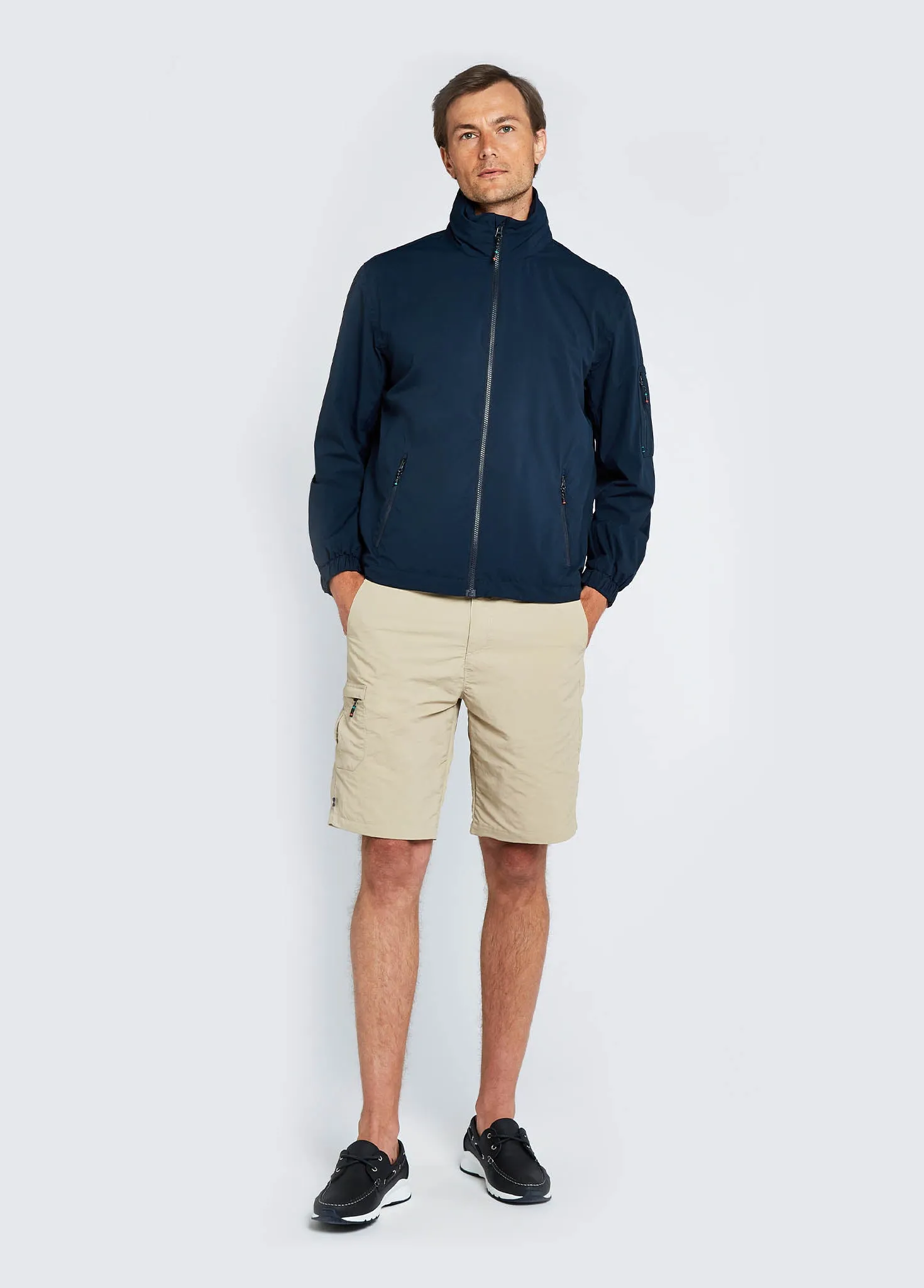 Levanto Men's Crew Jacket - Navy Breathable Material Thermal Regulation System