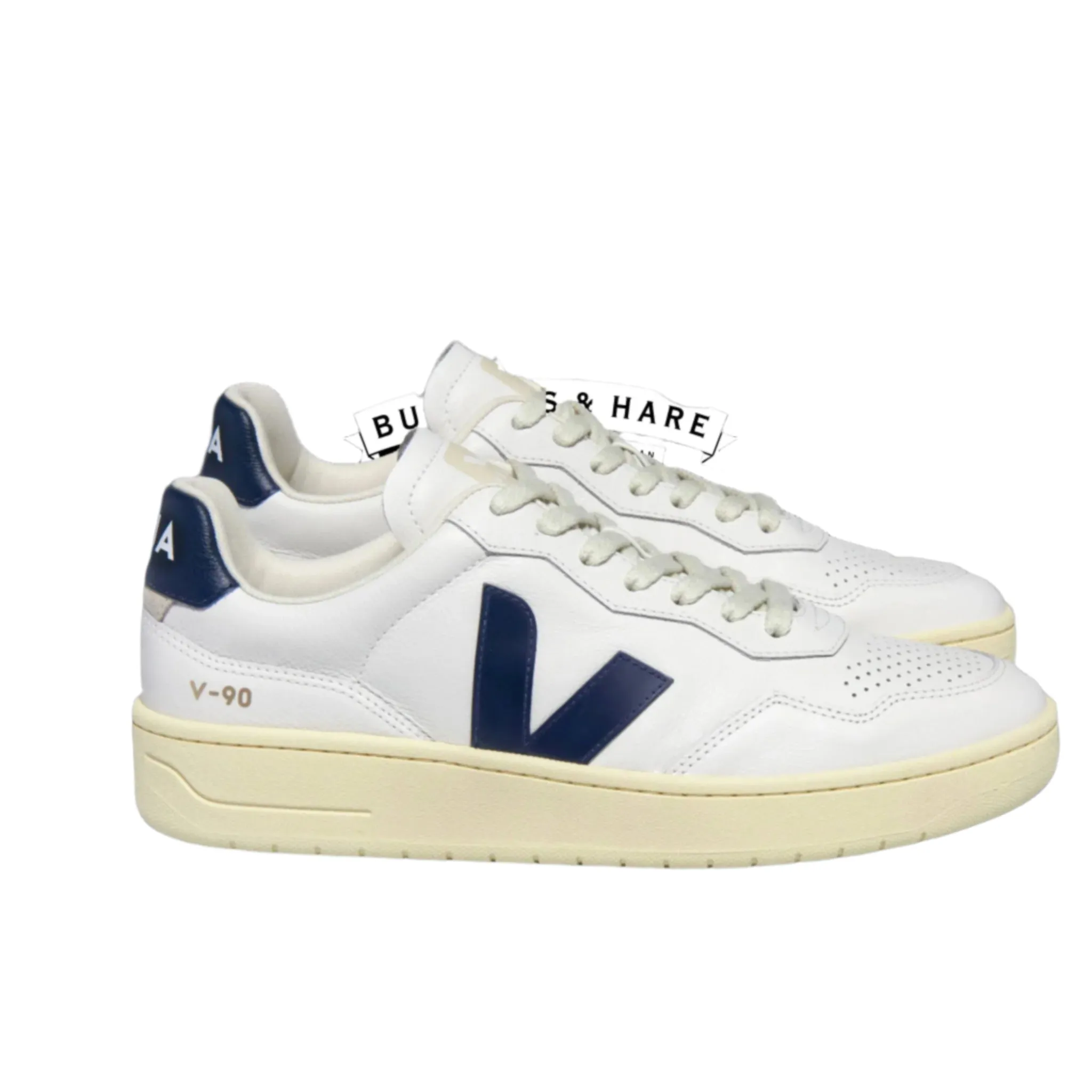 Long Lasting Outsole Durability V-90 Leather Trainer - Extra White Nautico