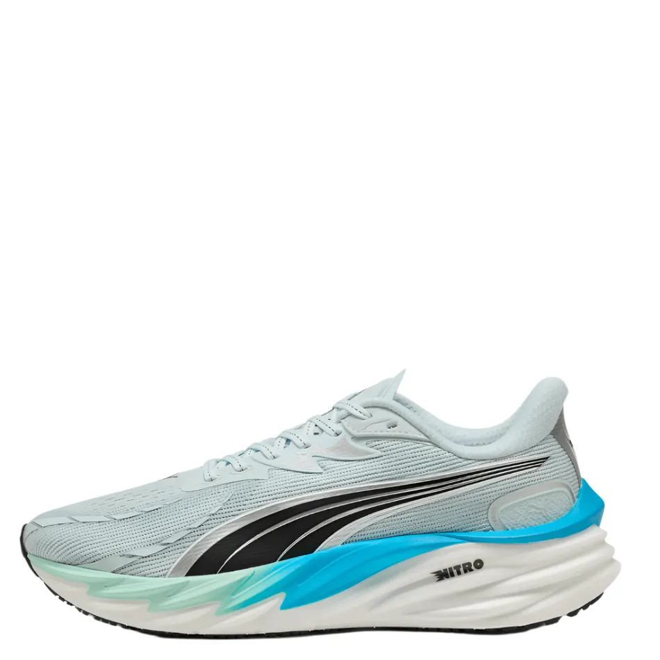 running jackets PUMA Men's Velocity NITRO 4 Running Shoes in Sea Glass/Speed Blue AW25