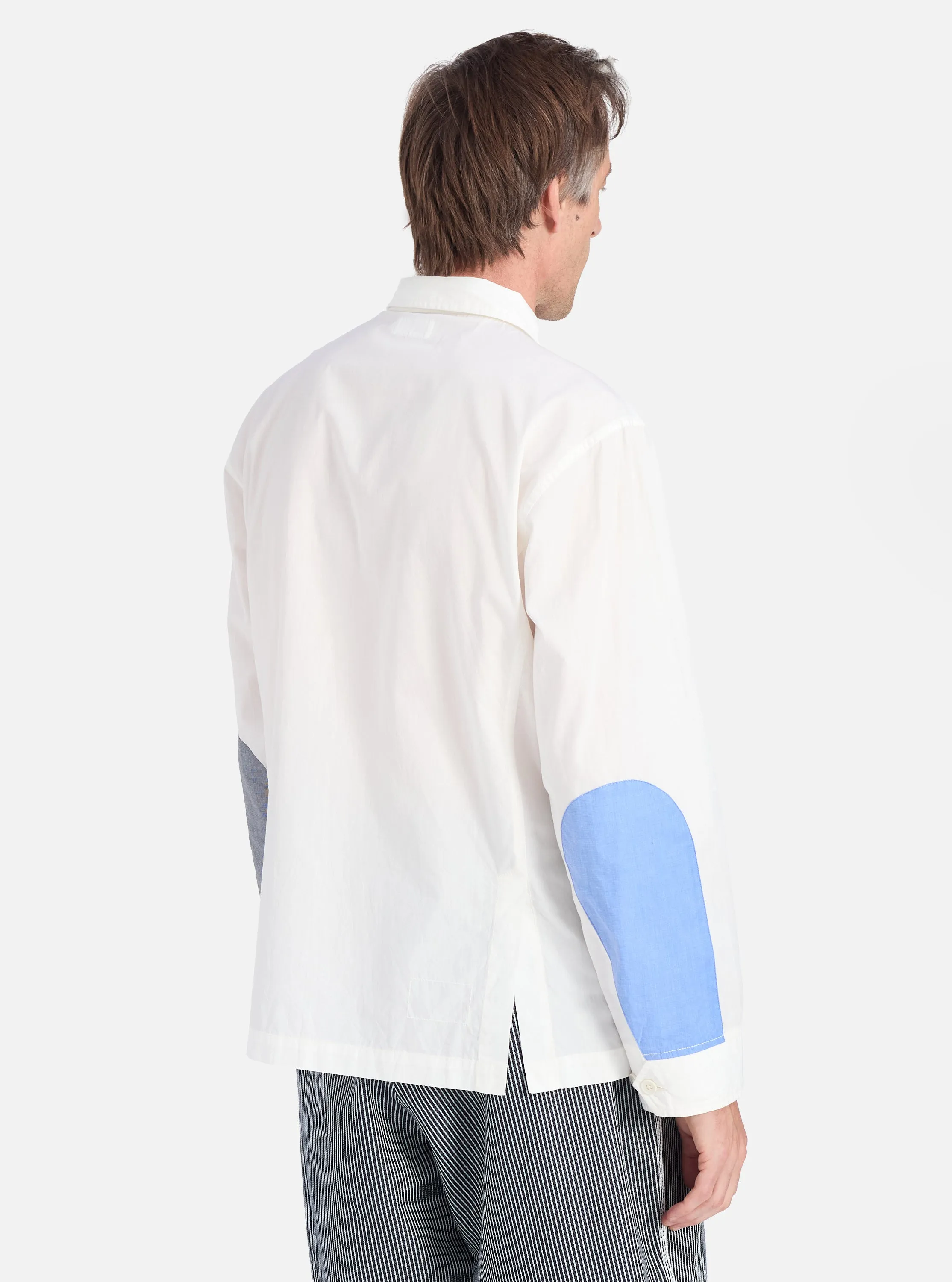 High-Quality Material Bamboo Fiber Blend Ecru Poplin Cruiser Shirt