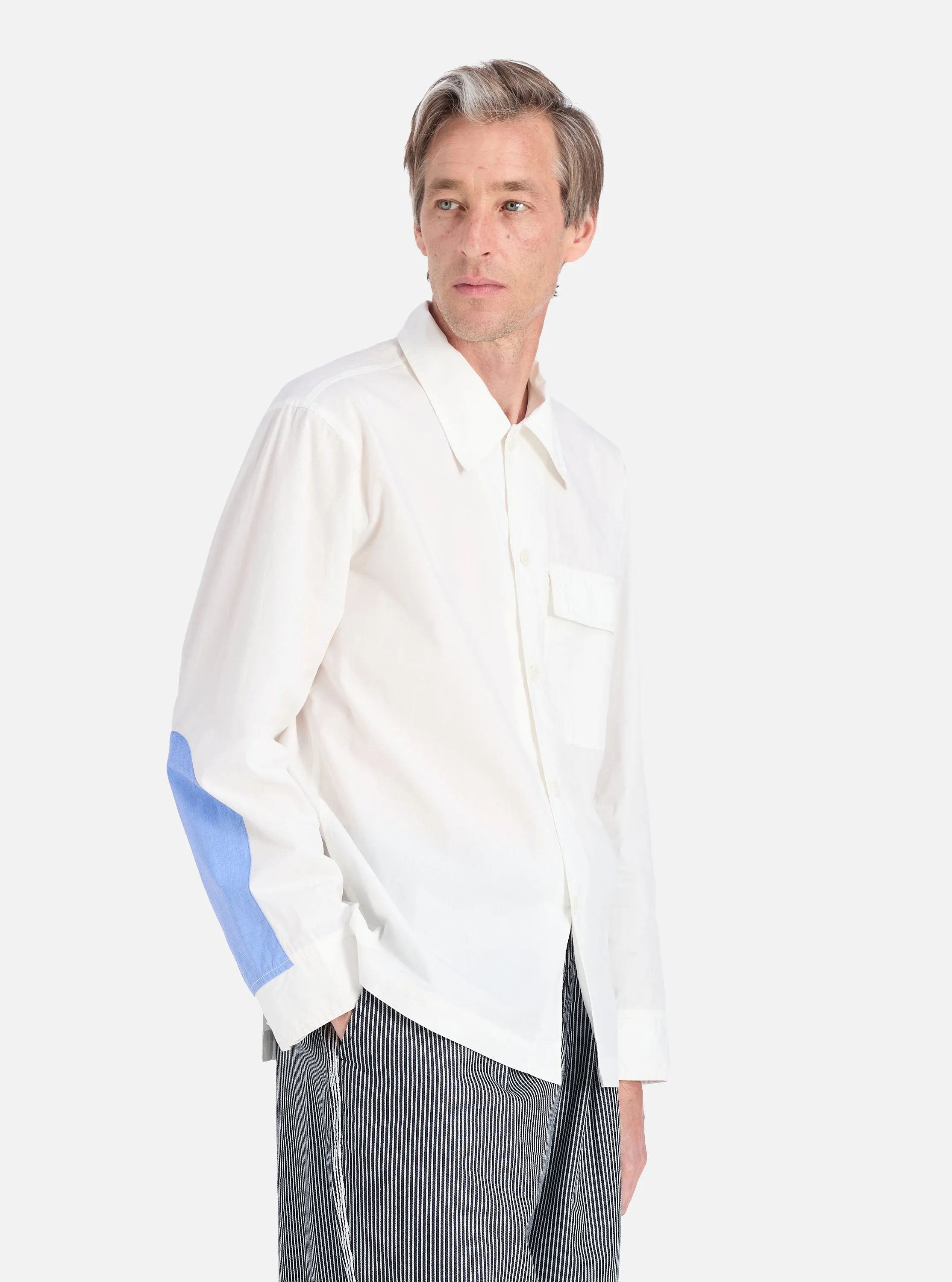 Luxury Feel Ecru Poplin Cruiser Shirt