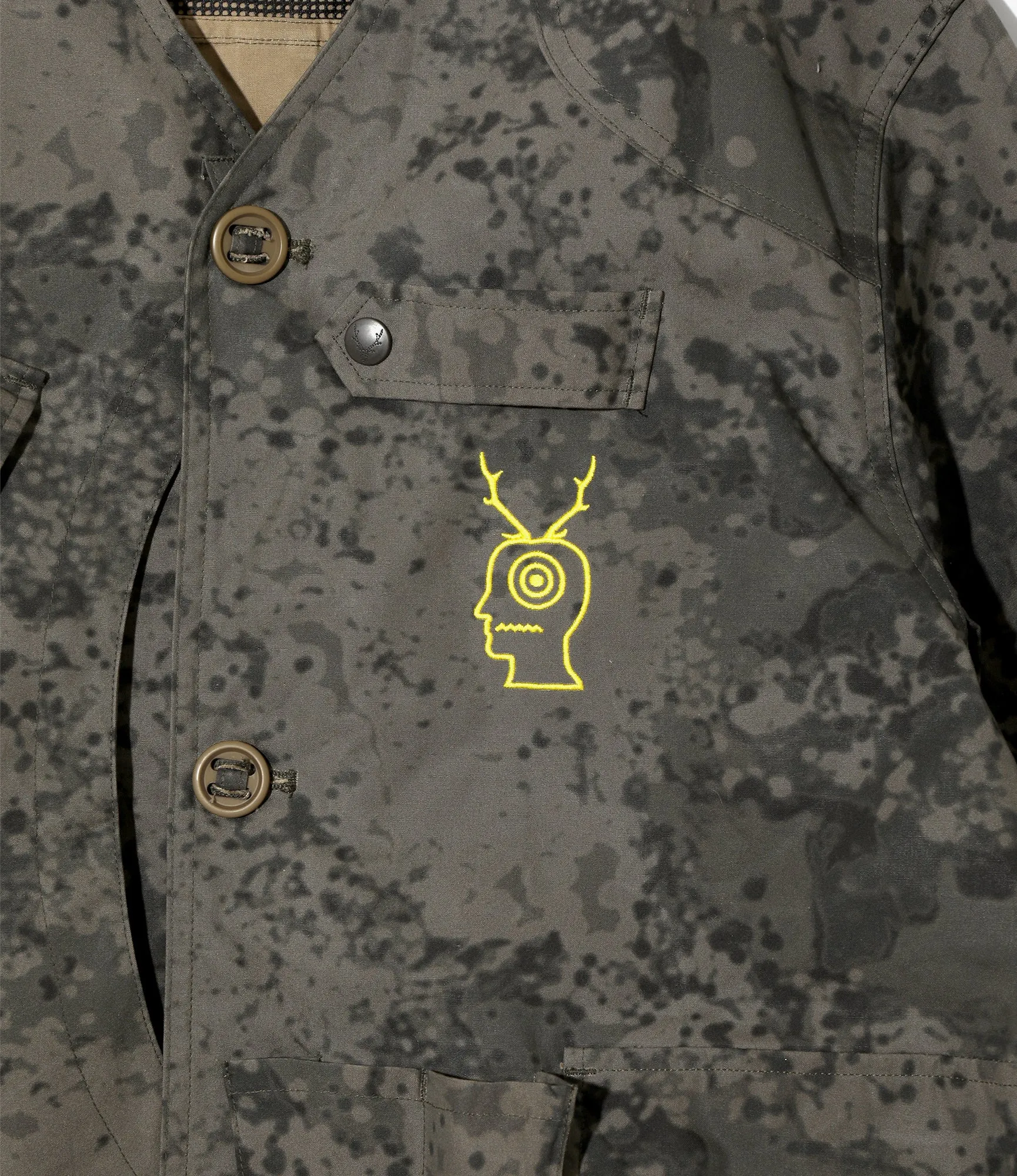 Tenkara Jacket ?C Grey Quilted Stitching Pattern Quick Dry Material