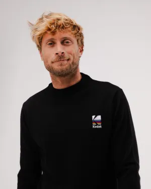 Pockets Kodak Logo Wool Sweater Black