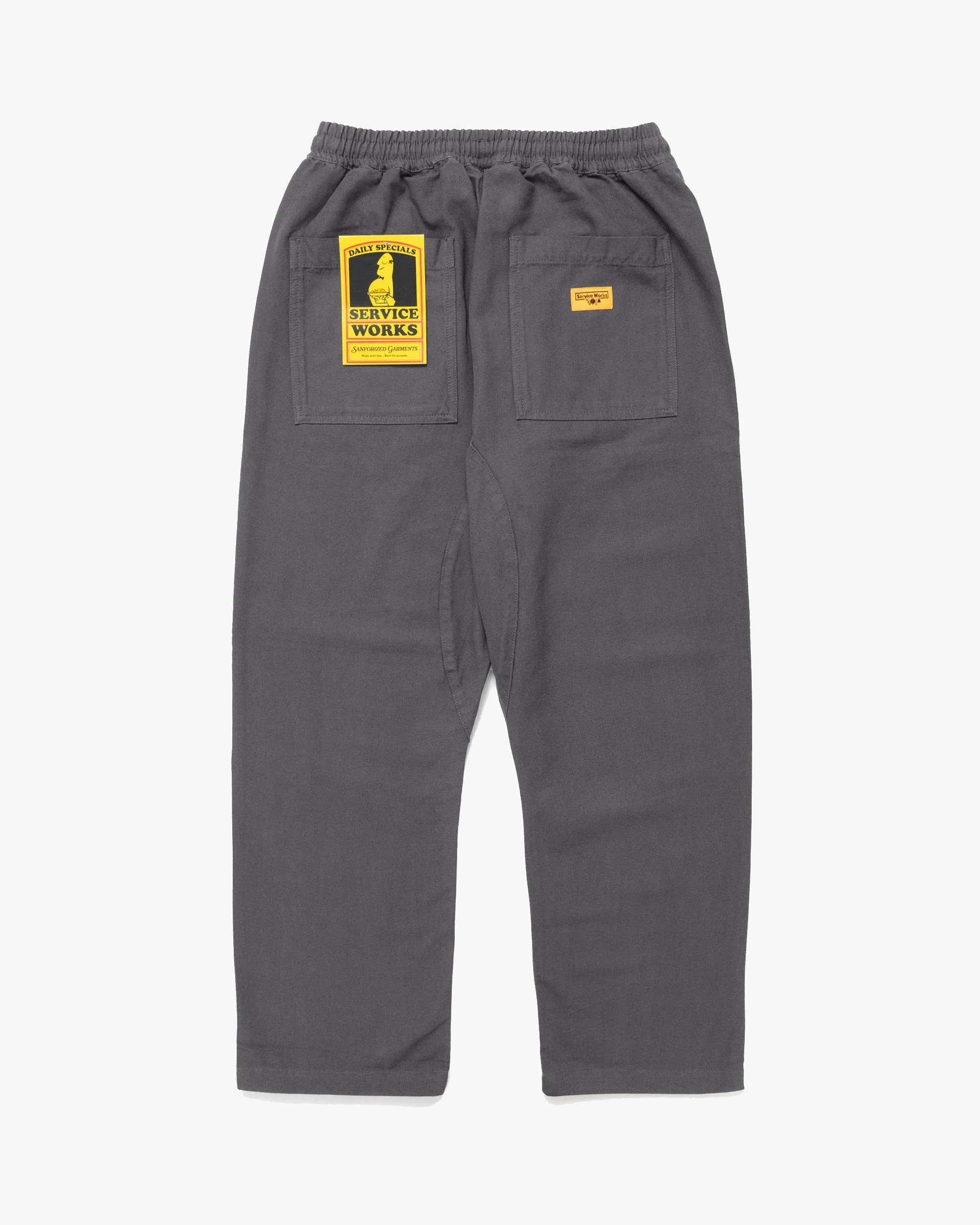 Service Works Classic Canvas Chef Pant - Grey Family Style Luxury Outfit Ready Style