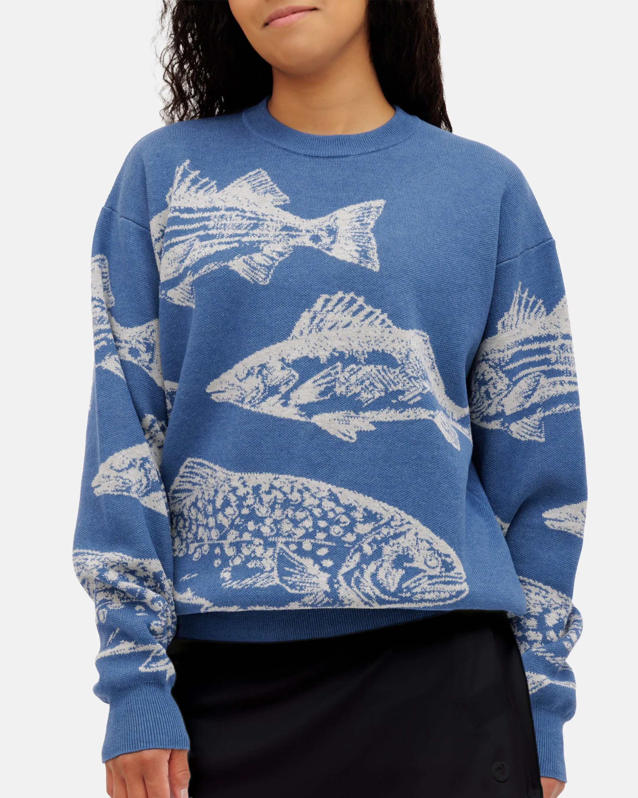 Comfortable For Walking Freshwater Wildknit Crewneck Sweater