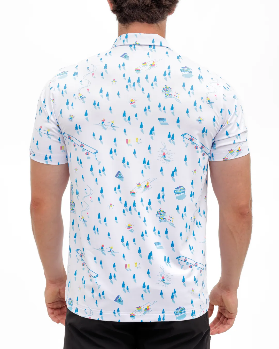 Downhill Men's Polo Functional Fashion Wrinkle-Free