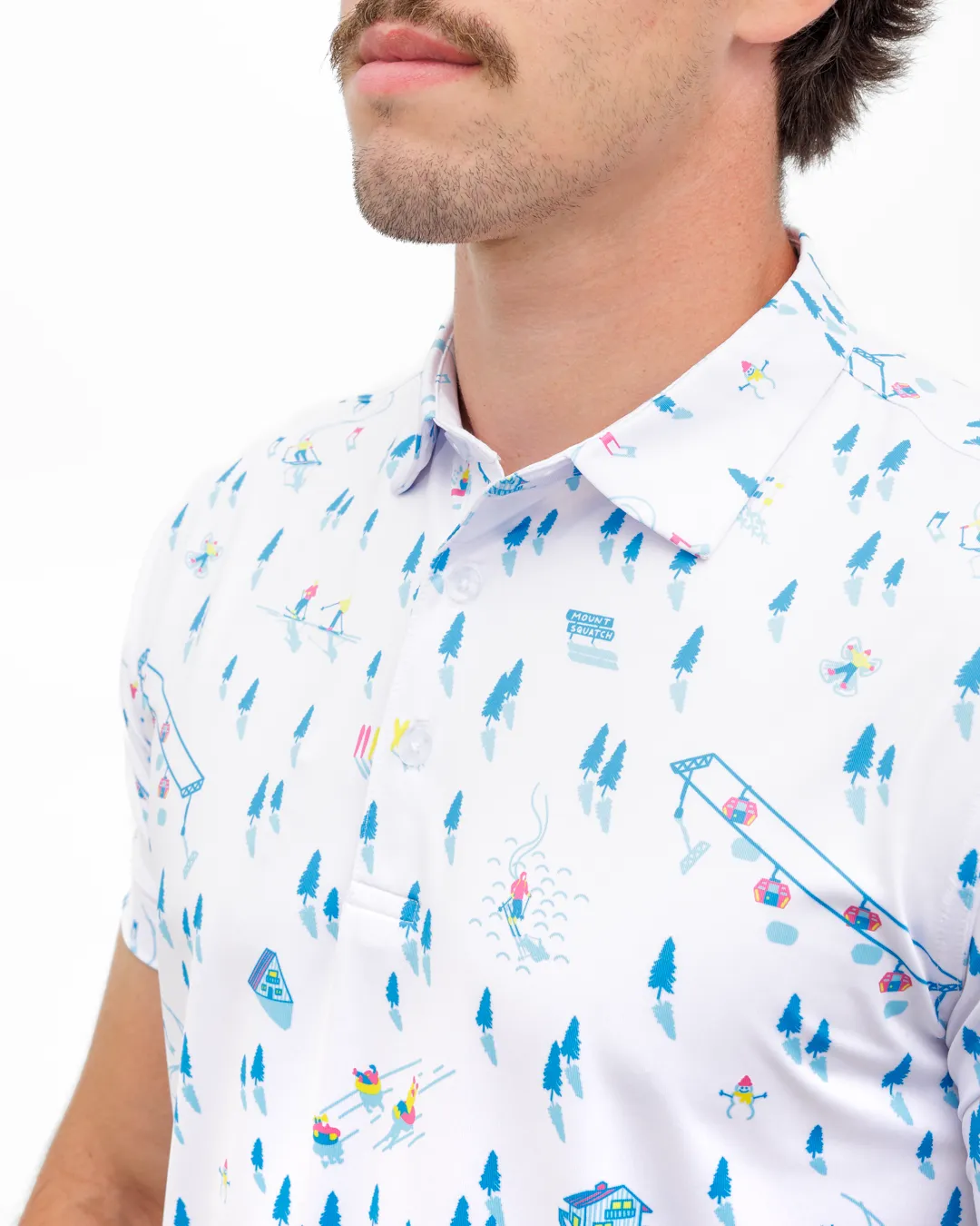 Classic Color Contemporary Style Downhill Men's Polo