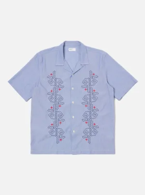 Comfy Fit Blue Classic Stripes Road Trip Shirt