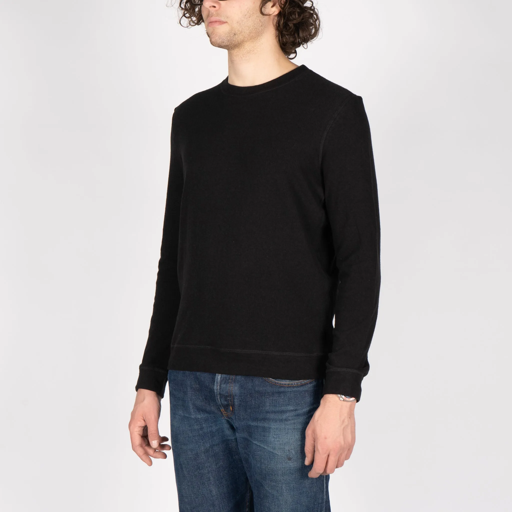 Stretchable Material Timeless Fit Vintage Doubleface - Black