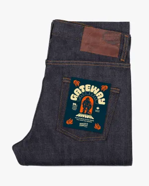 Naked & Famous Denim Easy Guy Relaxed Tapered Mens Jeans - Gateway Selvedge Rainy Day Winter Warmth Autumn Days