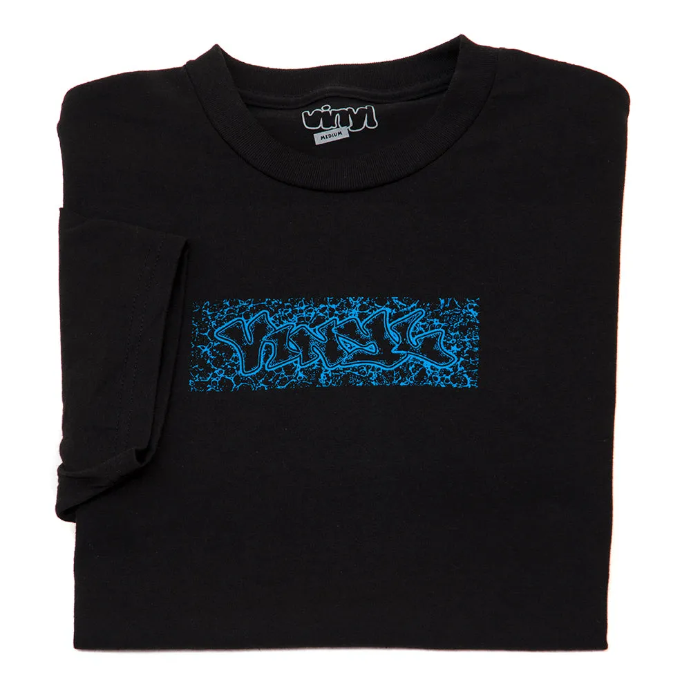 Vinyl Blue Splat S/S T-Shirt (Black) Wool combination