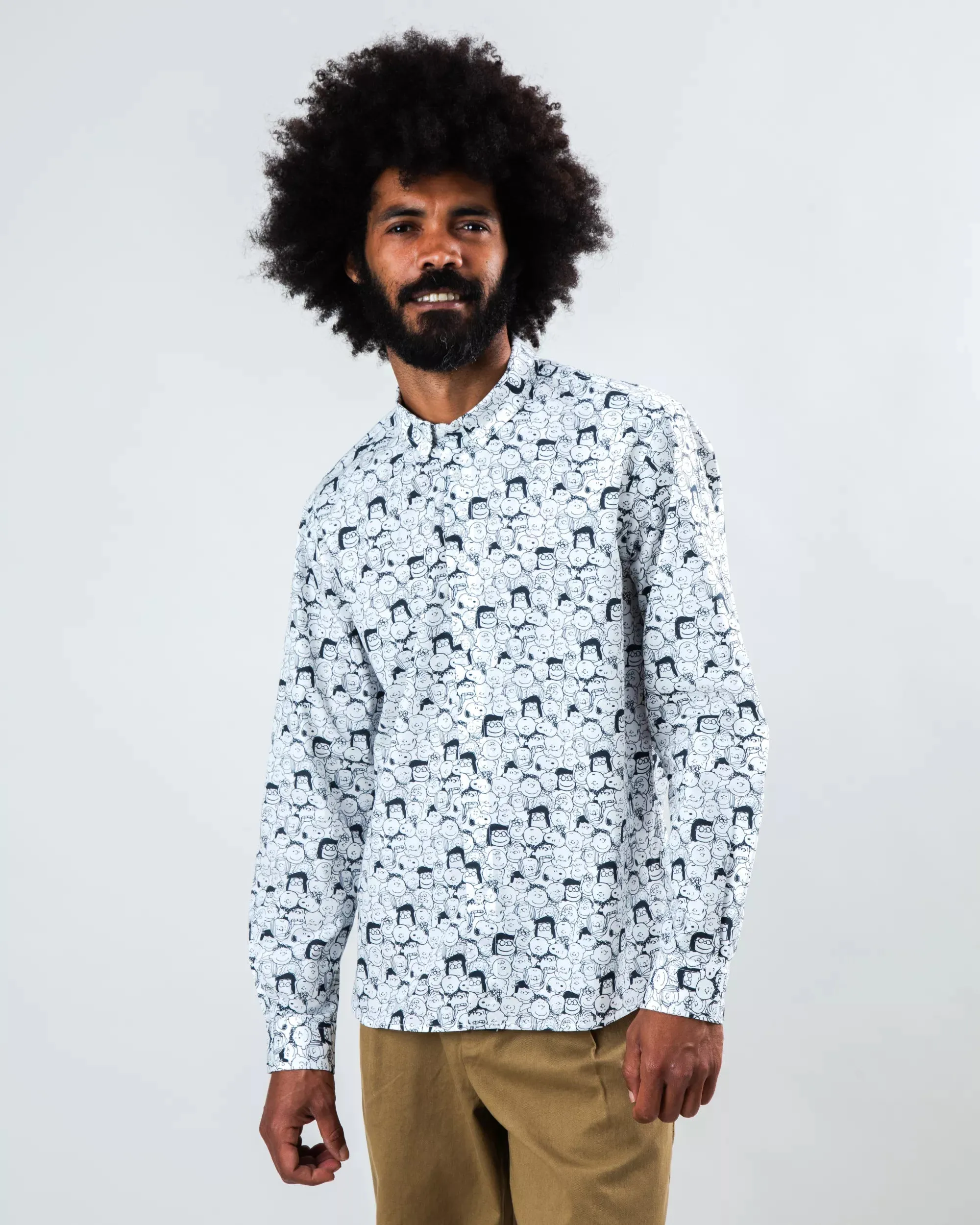 Breathable Underarm Vents Unstructured Shoulder Peanuts The Gang Shirt