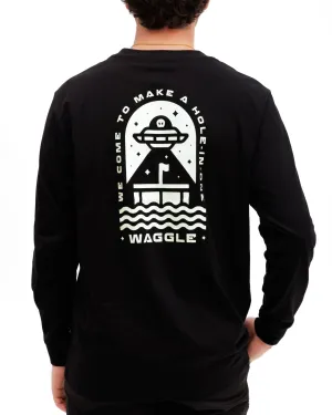 Relax Fit Design Cool and Relaxed Waggle Odyssey Glow-In-The-Dark Long-Sleeve T-Shirt