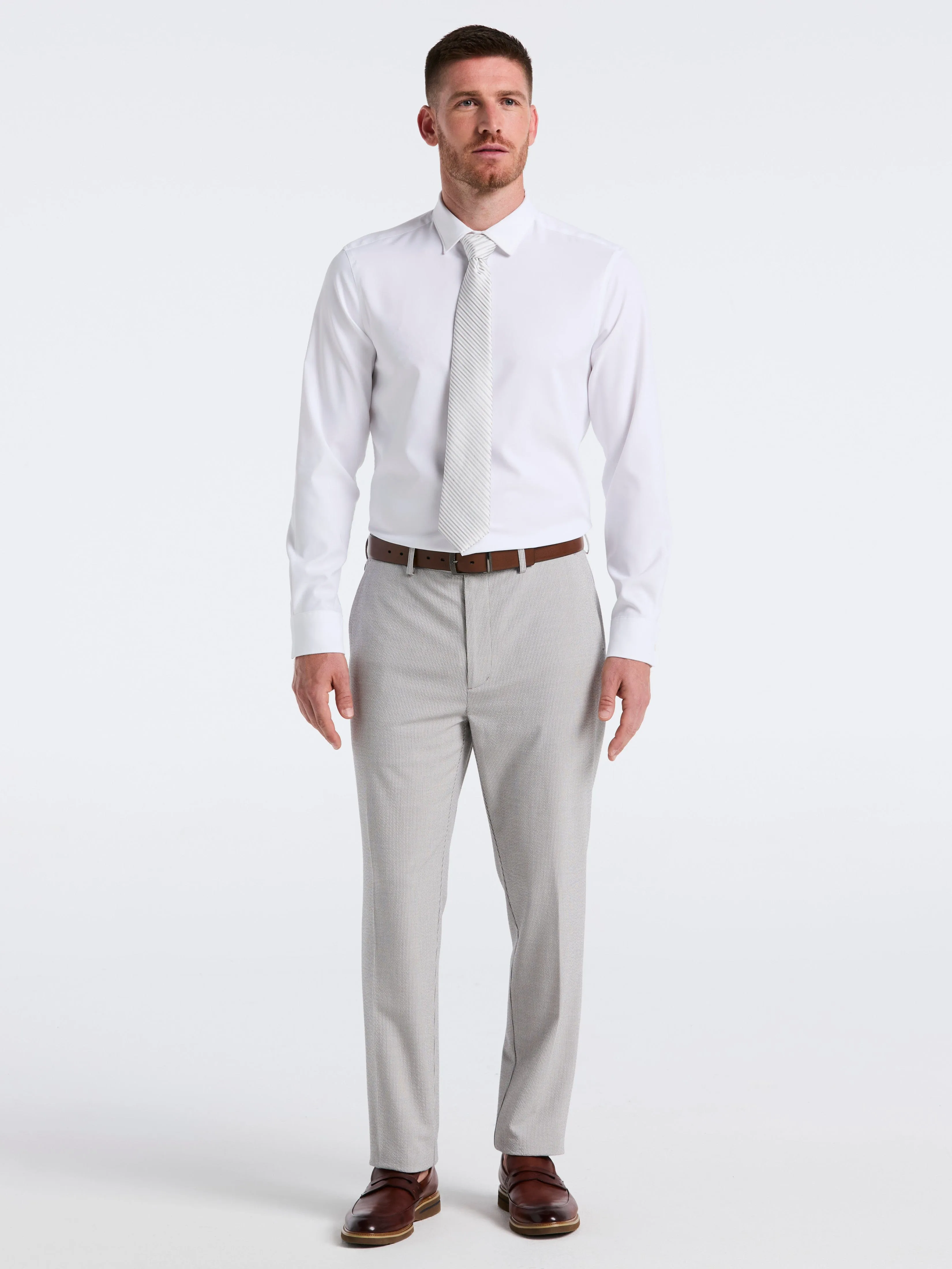 Slim Fit Seersucker Stripe Suit Pant Urban appeal