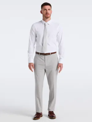 Slim Fit Seersucker Stripe Suit Pant Training Wear Water Resistant Finish
