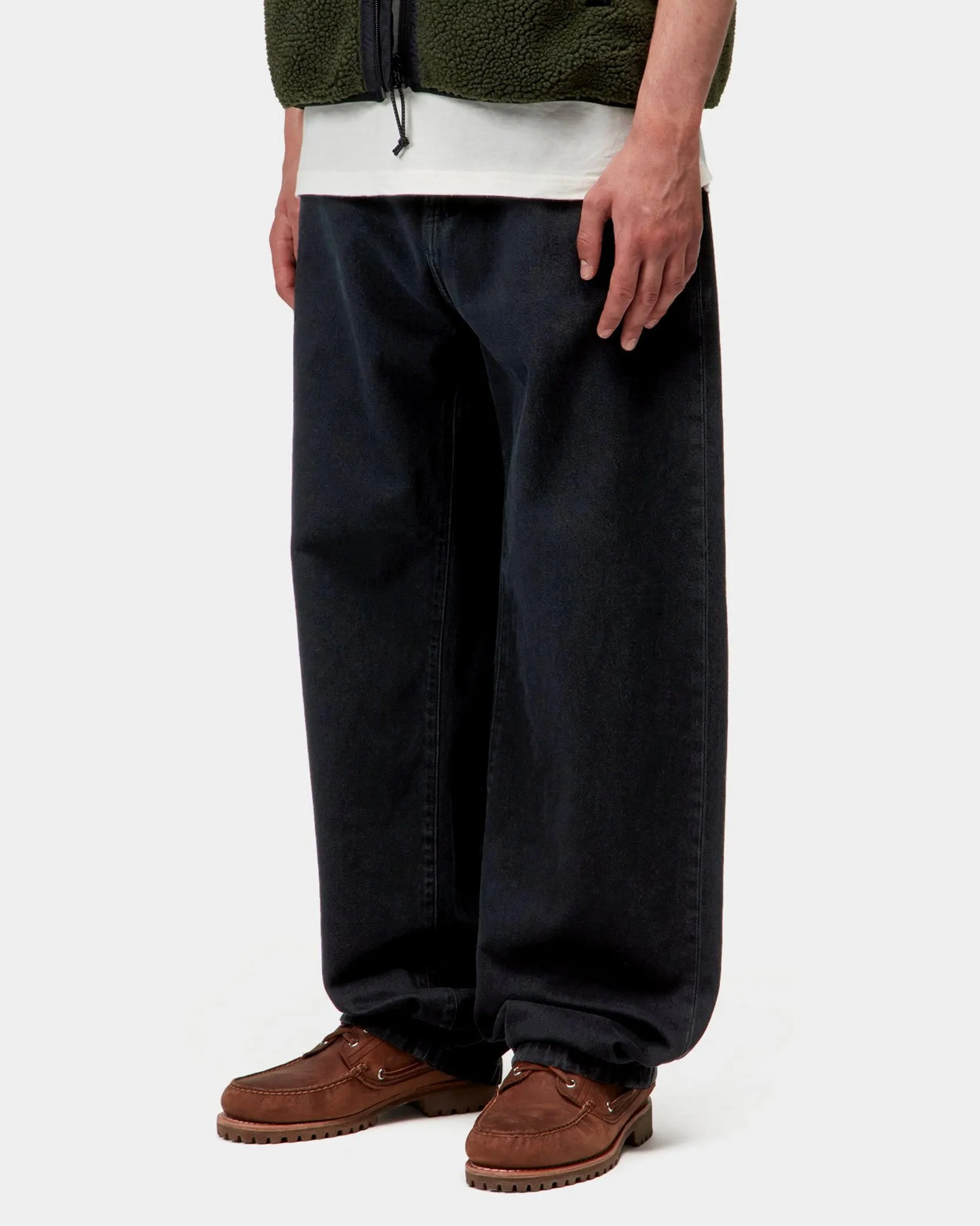 Carhartt WIP Landon Pant Loose Fit Mens Jeans - Blue Midnight Wash Perfect Fit Holiday Vibes Evening Stroll Picnic Style