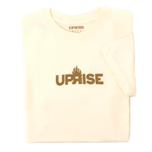 Flame Logo T-shirt (Cream/Gold) AntiStaticLining TemperatureControl Fabric