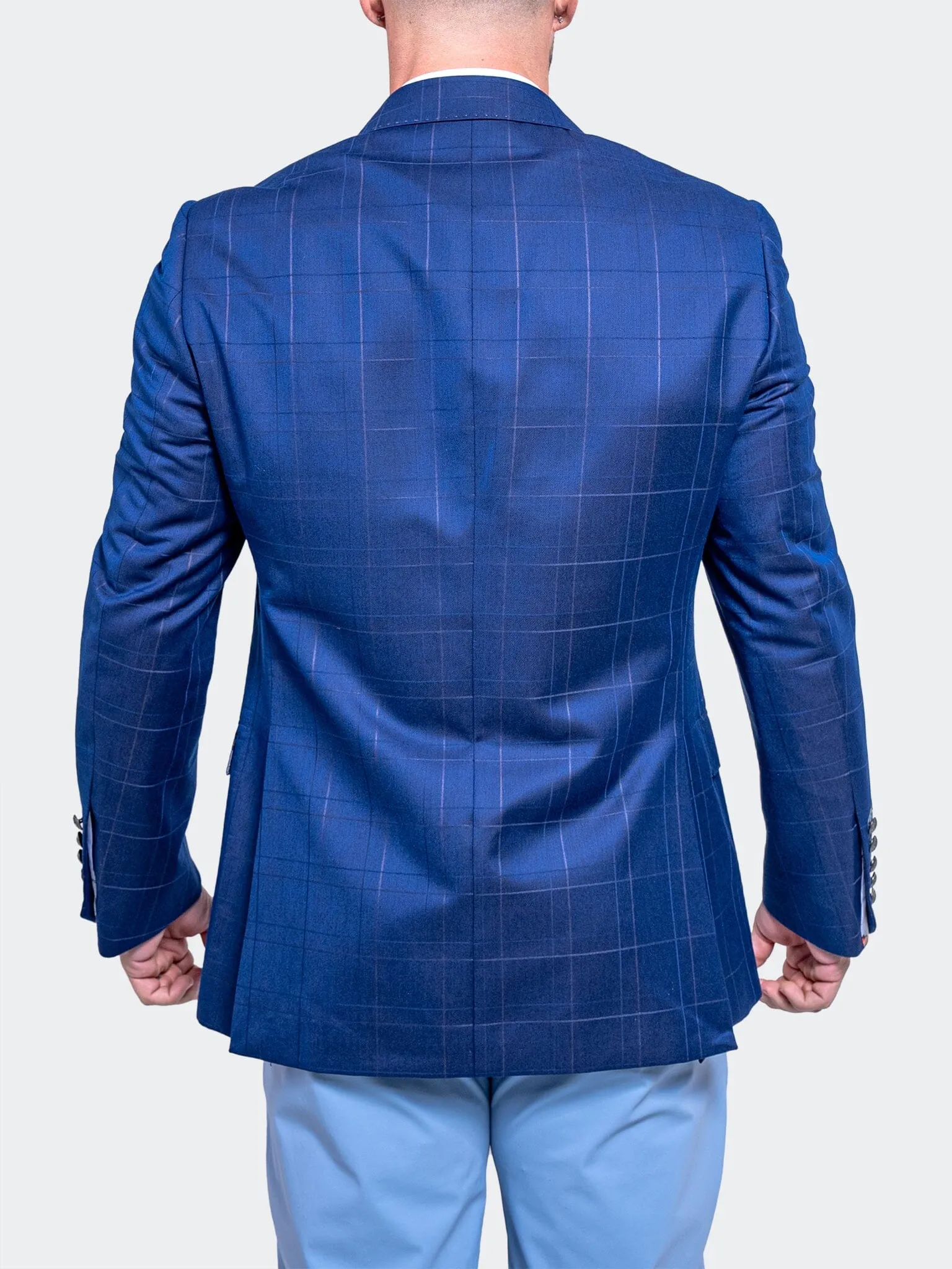Timeless Piece Mid Length Cut Blazer Socrate Ascension2129 Blue