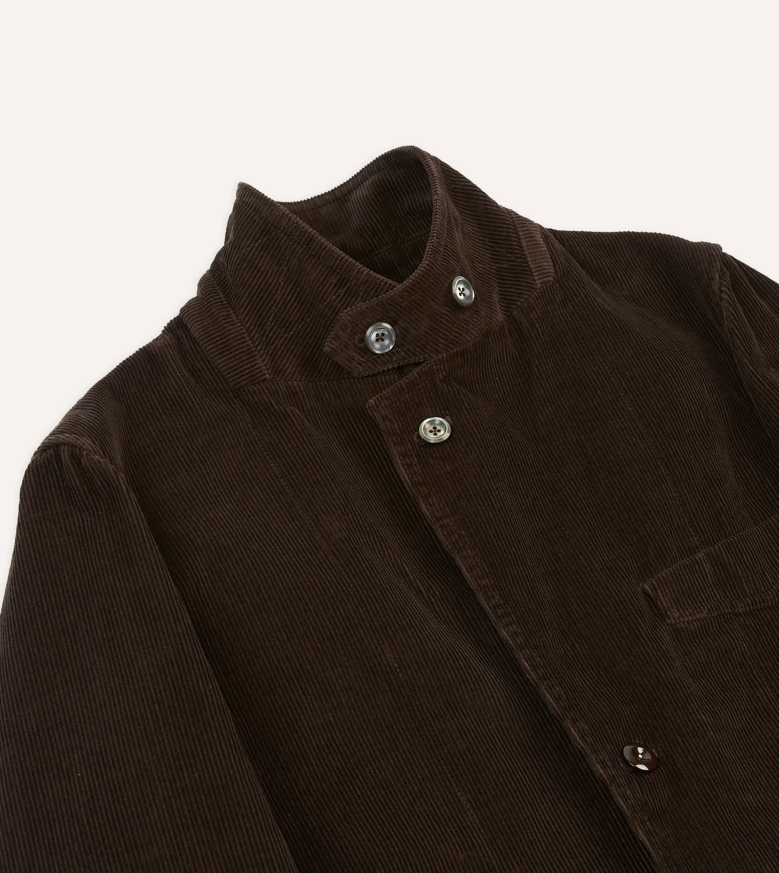 Button Fastenings Brown Cotton Corduroy Field Games Blazer