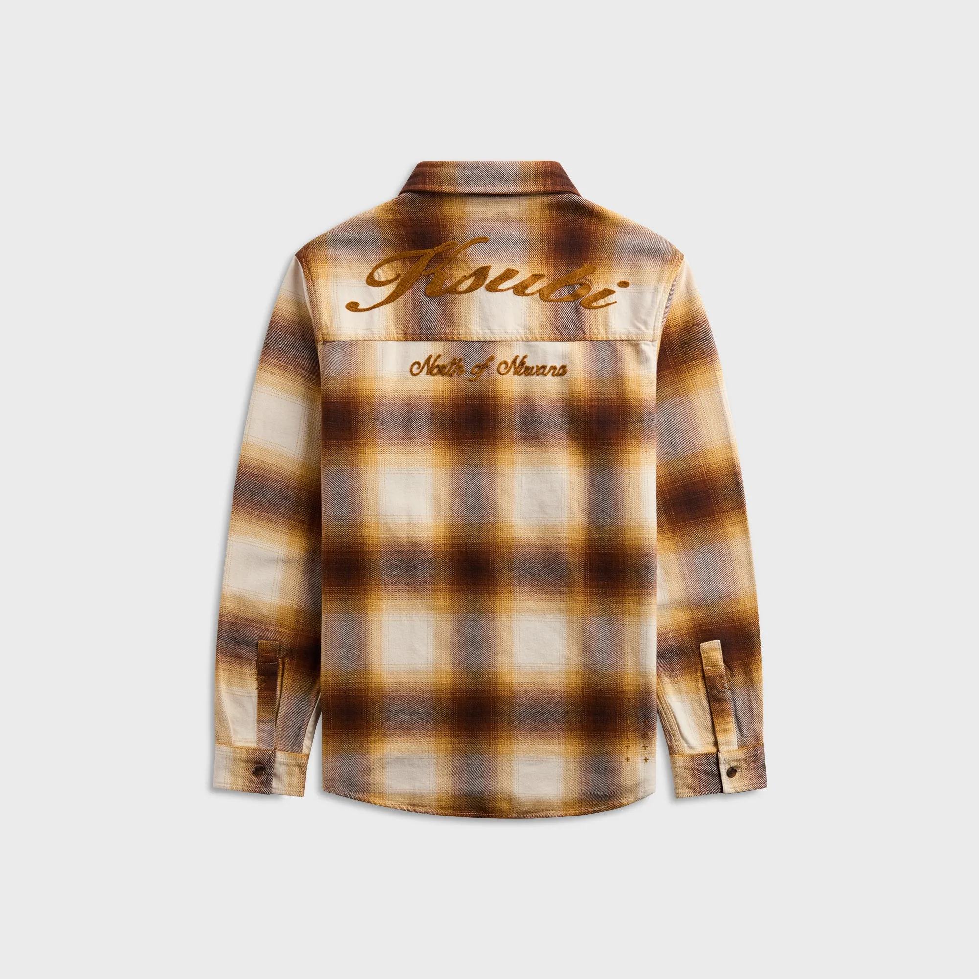 Insulated Warmth Ksubi Rosebowl Long Sleeve Shirt - Burnt Orange