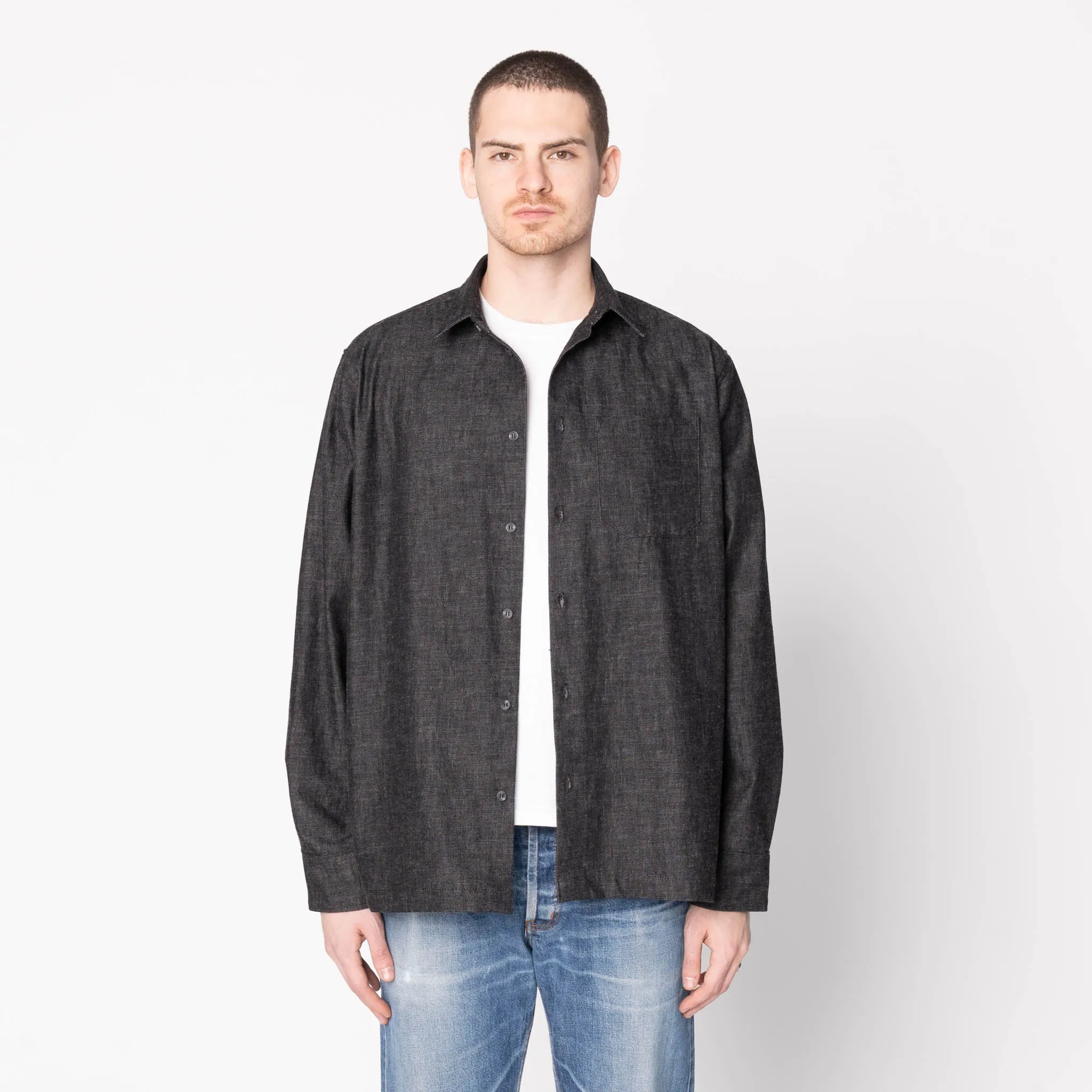 True Shirt - Black Lightweight Denim - Black Temperature Regulating