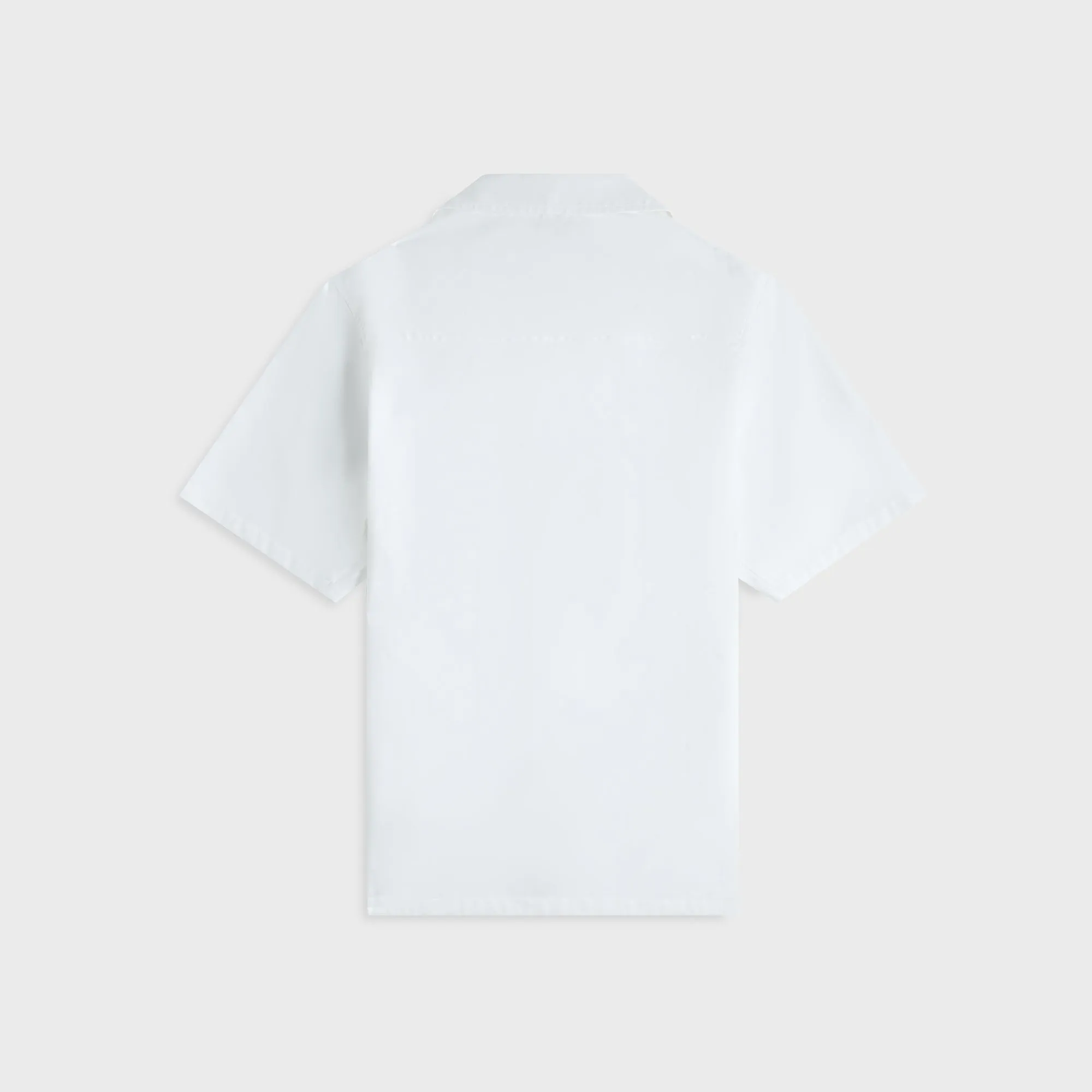 Casablanca Embroidered Monogram Short Sleeve Cuban Collar Shirt - White Casual Classic Bold Statement