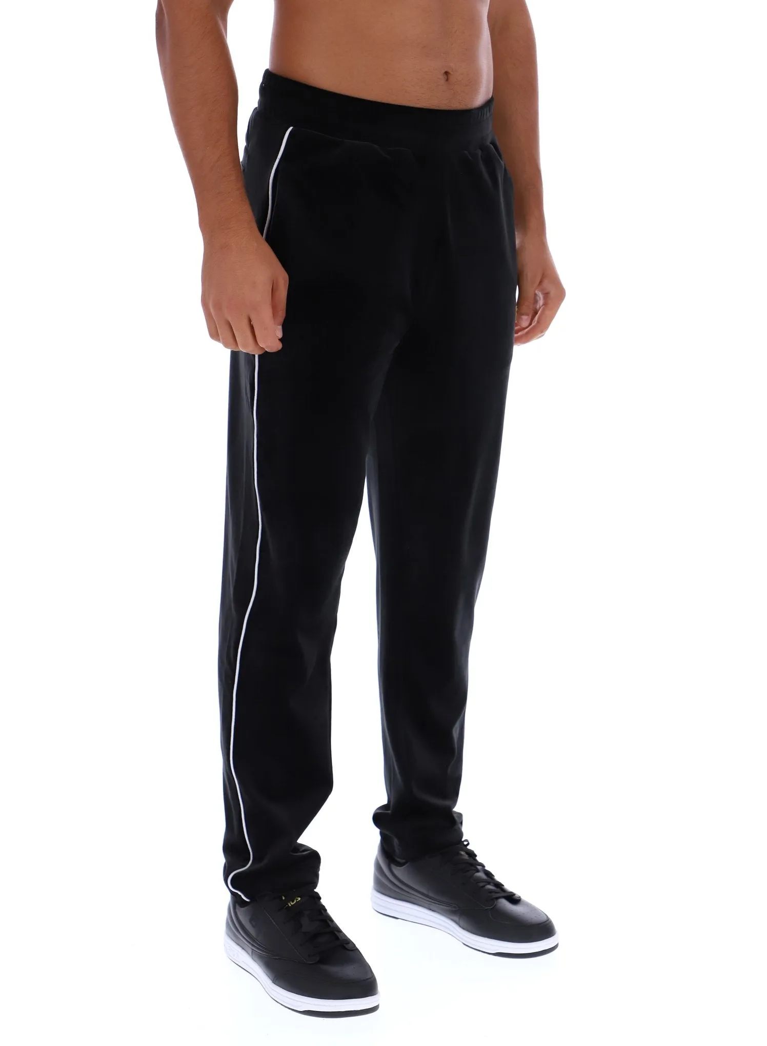 Sporty Fit Design DurableReinforcedMaterial Wella Straight Leg Velour Pants