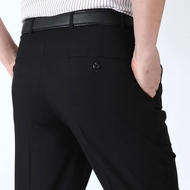 West Louis? Formal Classic Breathable Office Trousers Core Movement Slim Shape