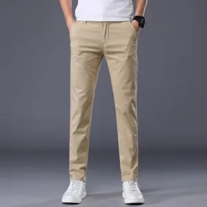 West Louis? Men's Classic Business Cotton Trousers Supportive Waistband Quick Comfort