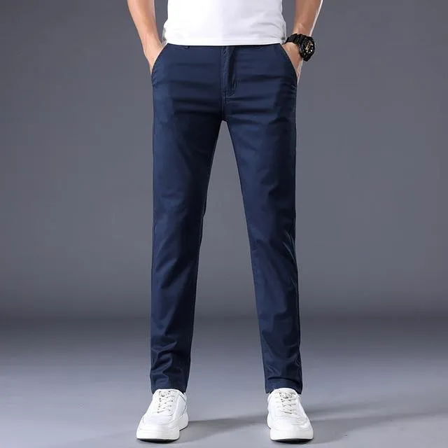Stylish Look West Louis? Men's Classic Business Cotton Trousers