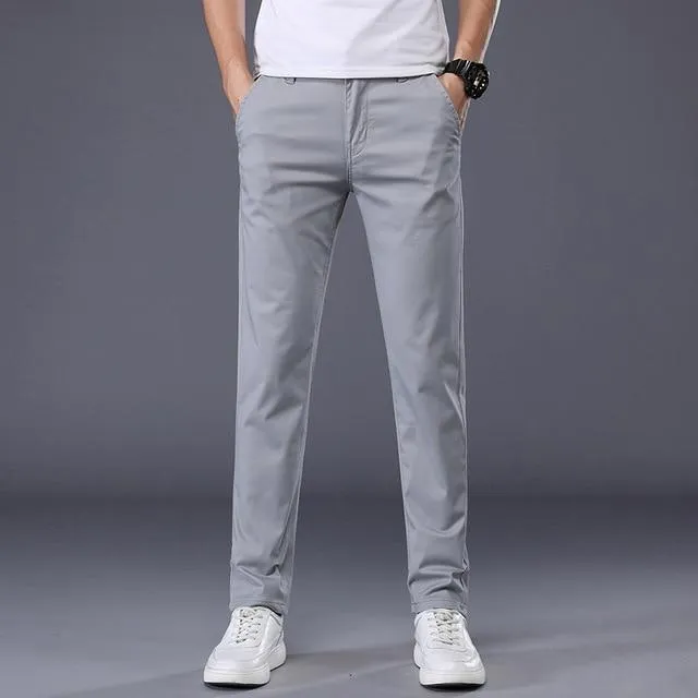 Fashionable Design WaterRepellentCoating West Louis? Men's Classic Business Cotton Trousers