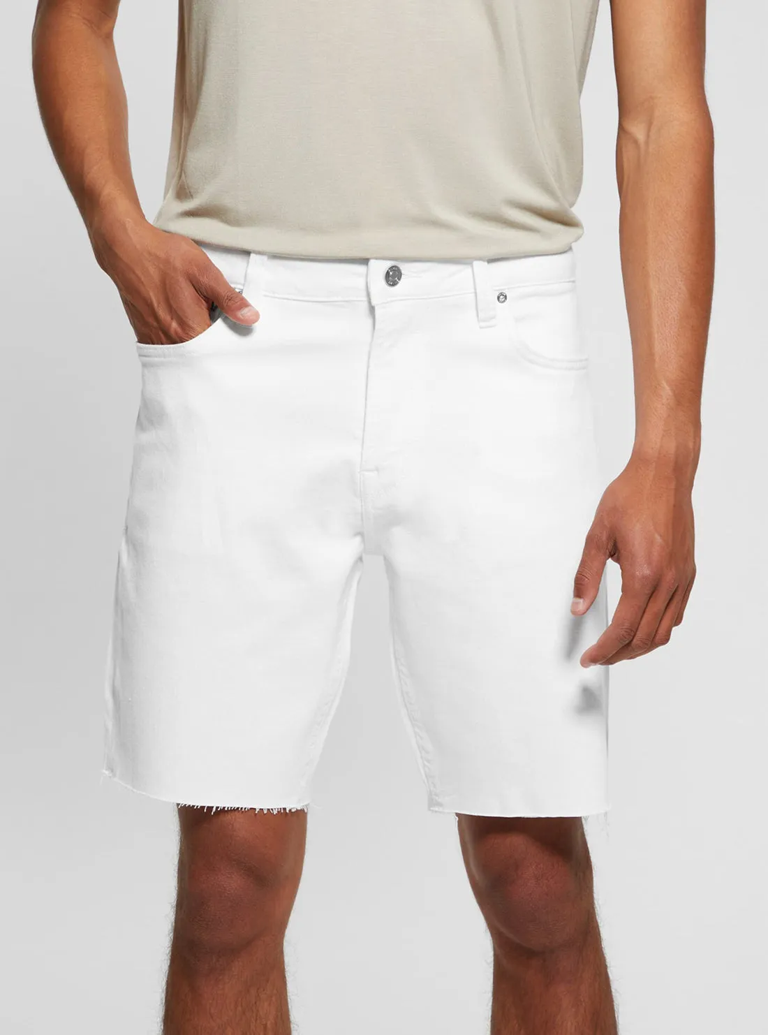 White Wyatt Short gym kit