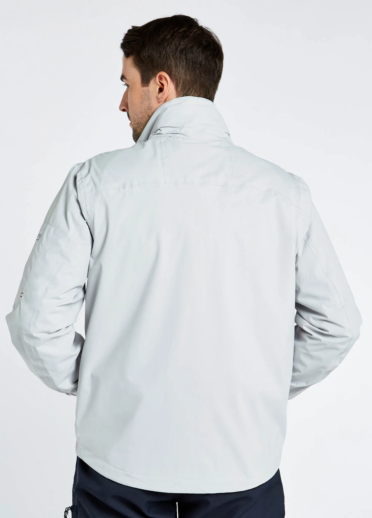 Minimal Travel Look QuickAccessPockets Croatia Men's Fleece-lined Crew Jacket - Platinum