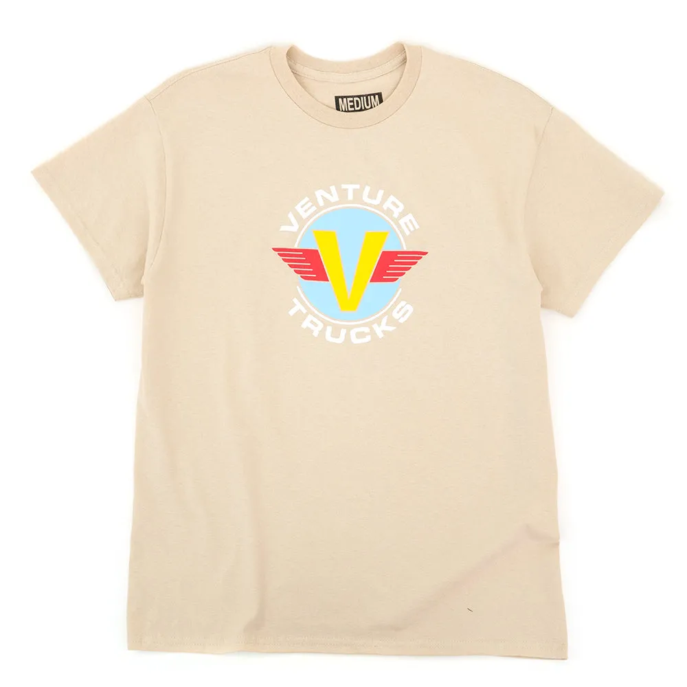 Wings S/S T-Shirt (Sand) (S) Prom Colorfast Material