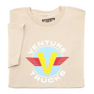 Wings S/S T-Shirt (Sand) (S) Fit For Comfort Linen blend