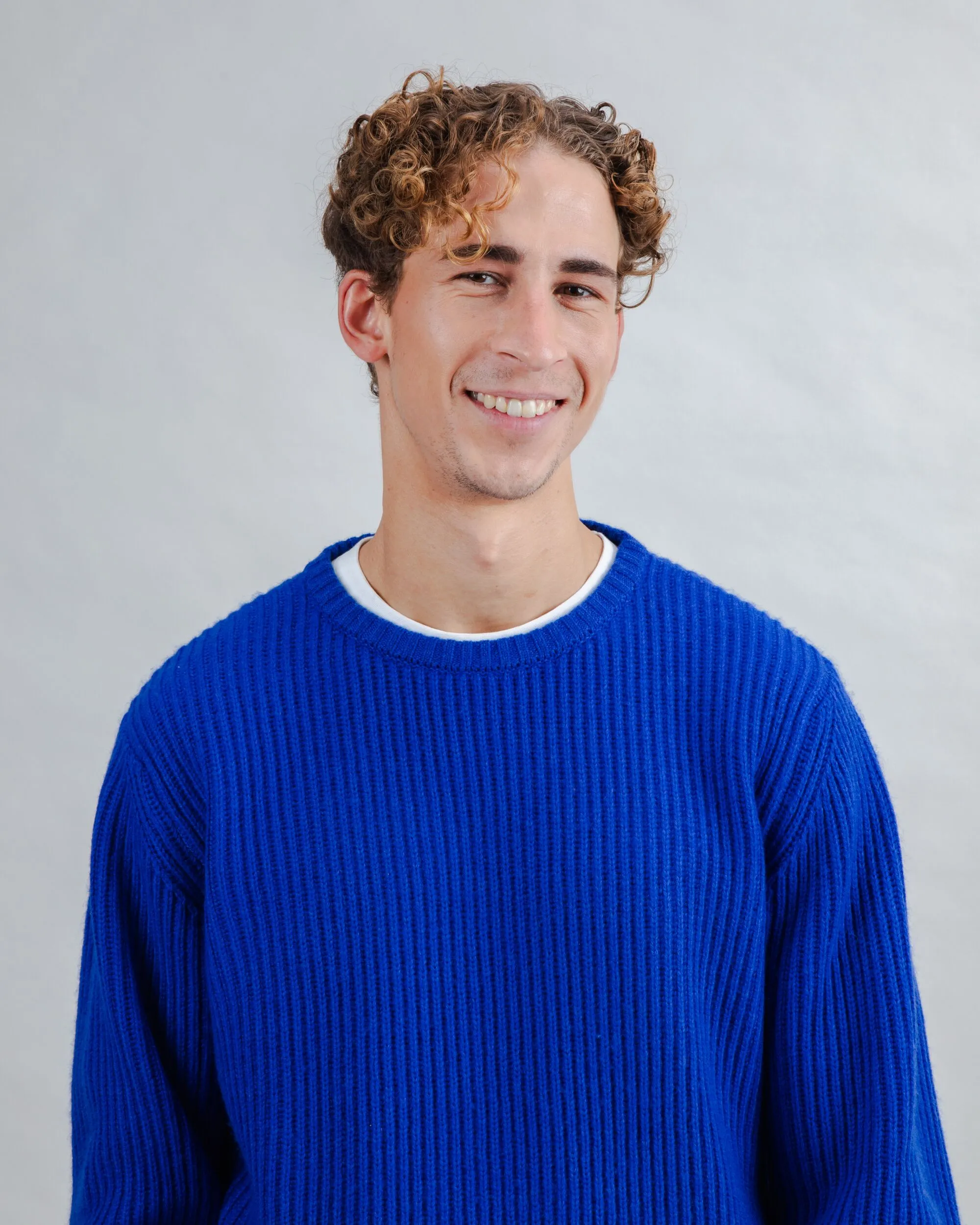 Wool Sweater Blue Klein Plus Fit weekday wear